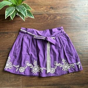 Wet Seal Embroidered Skirt Purple | Purple Skirt | Embroidered Skirt | Mini